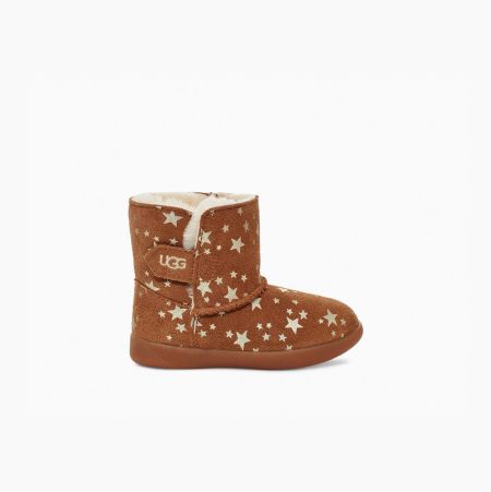 UGG Keelan Stars Brown Boots for Toddlers (THVF85702)